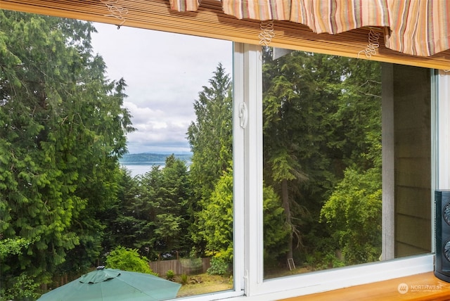 details featuring a water view