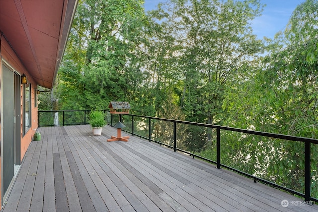 view of wooden terrace