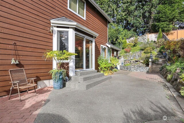 view of patio with entry steps