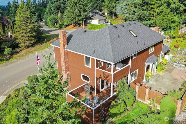 birds eye view of property