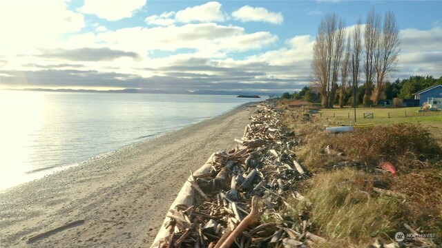 water view featuring a beach view