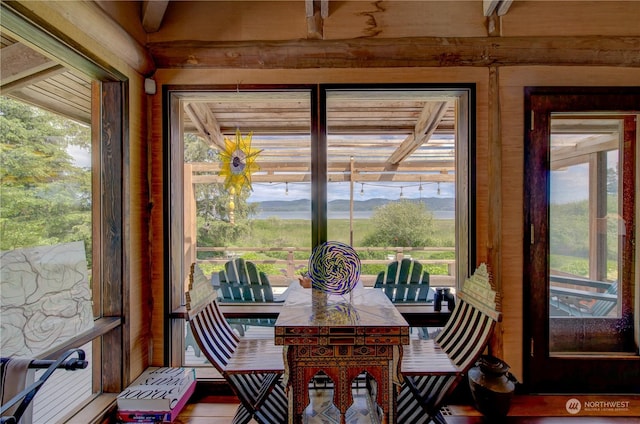 dining room featuring plenty of natural light