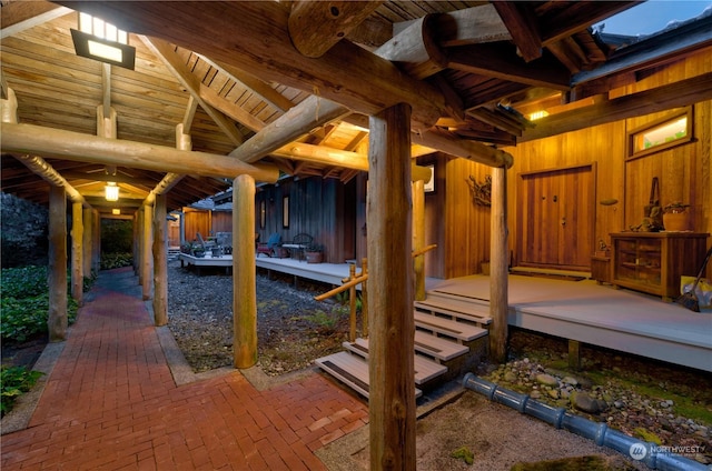 view of patio / terrace with a deck