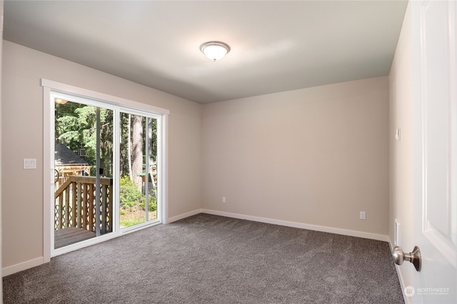 view of carpeted empty room