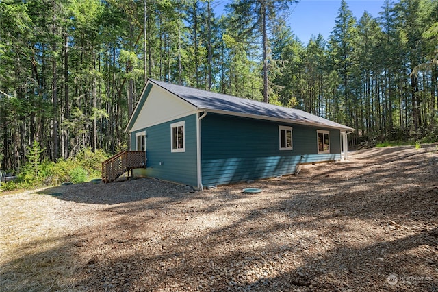 view of home's exterior