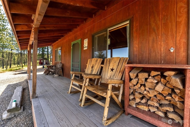 view of wooden terrace