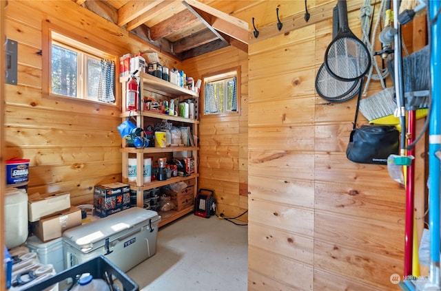 view of storage room