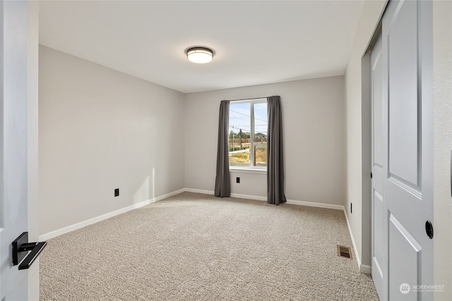 view of carpeted empty room