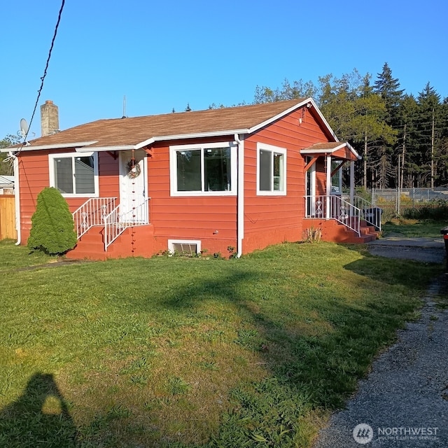 14607 Union Ave SW, Lakewood, WA 98498 - view of front of home with a chimney