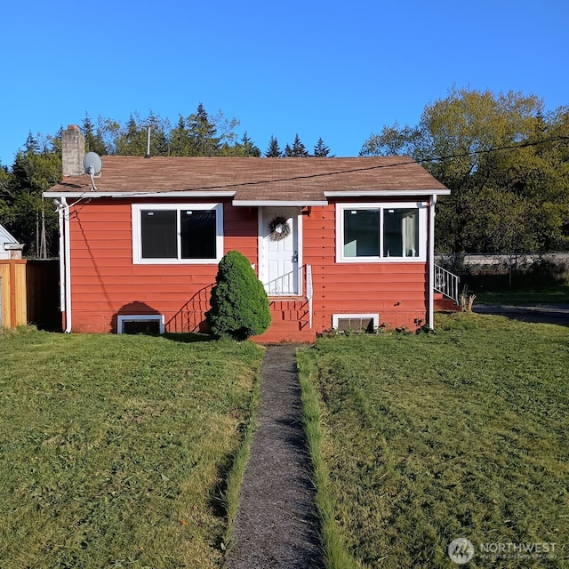 14607 Union Ave SW, Lakewood, WA 98498 - view of front of home with entry steps and a chimney