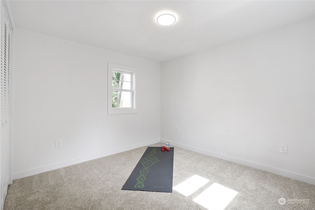 view of carpeted empty room