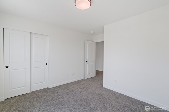 11118 NE 91st Ave, Vancouver, WA 98662 - unfurnished bedroom with a closet, carpet flooring, and baseboards