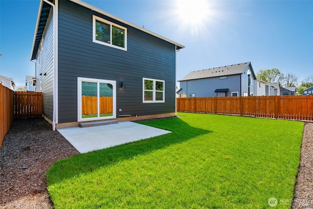 11118 NE 91st Ave, Vancouver, WA 98662 - rear view of house featuring a patio, a fenced backyard, and a lawn