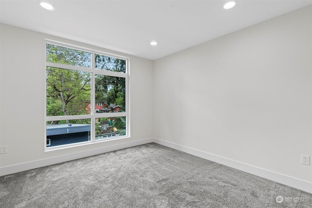 view of carpeted empty room