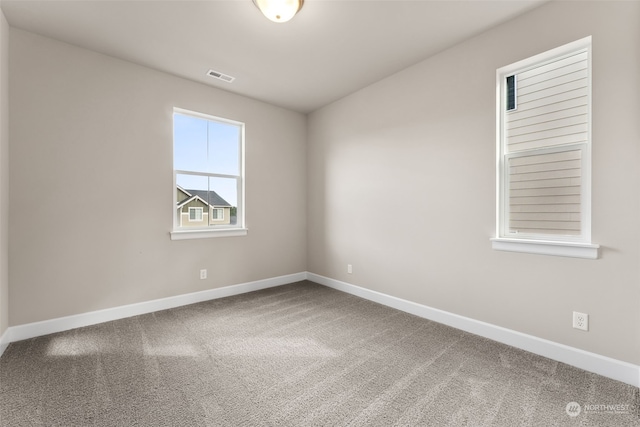 view of carpeted empty room