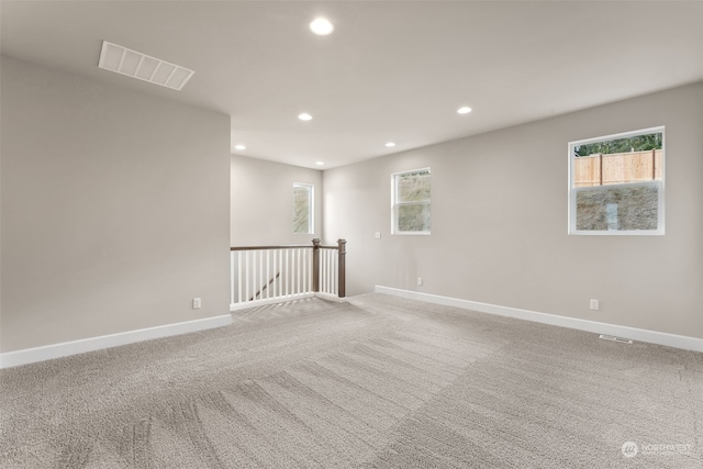 view of carpeted empty room