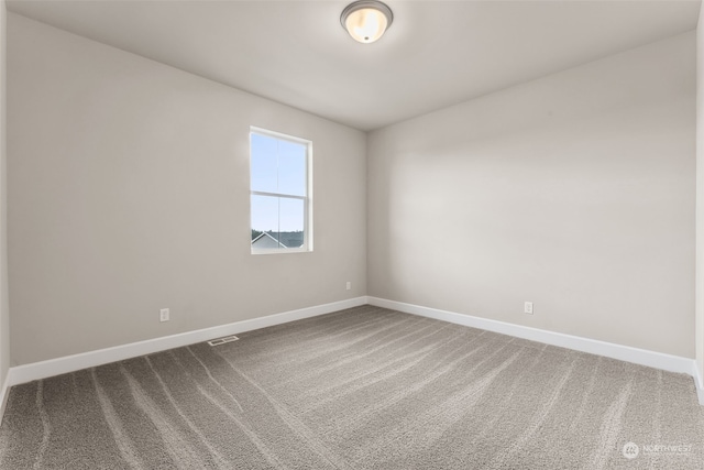 view of carpeted empty room