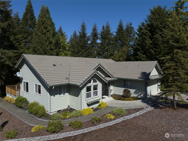 view of ranch-style home