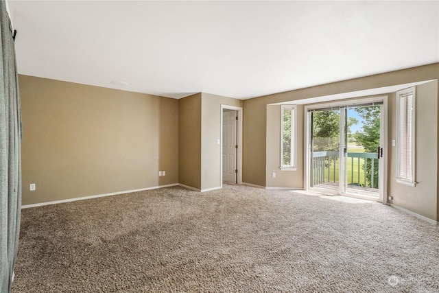 view of carpeted empty room