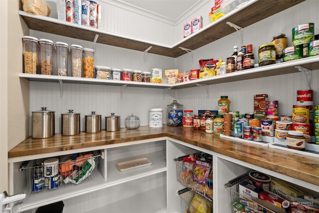 view of pantry