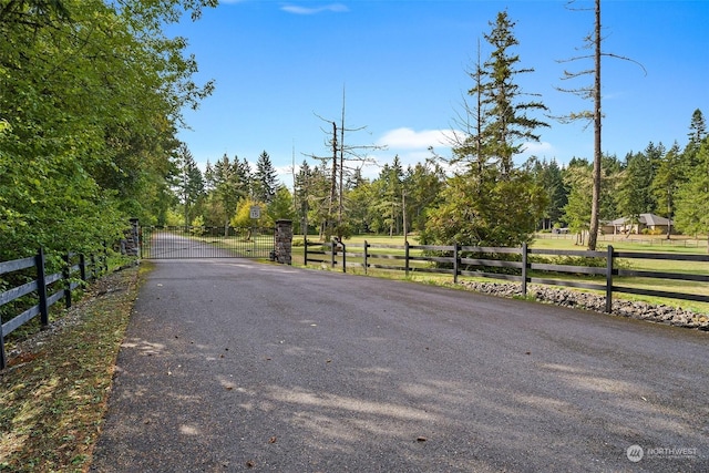 view of road