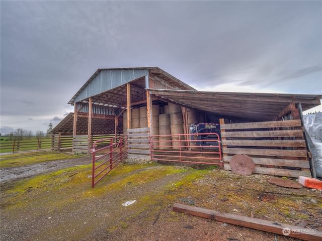 view of shed / structure