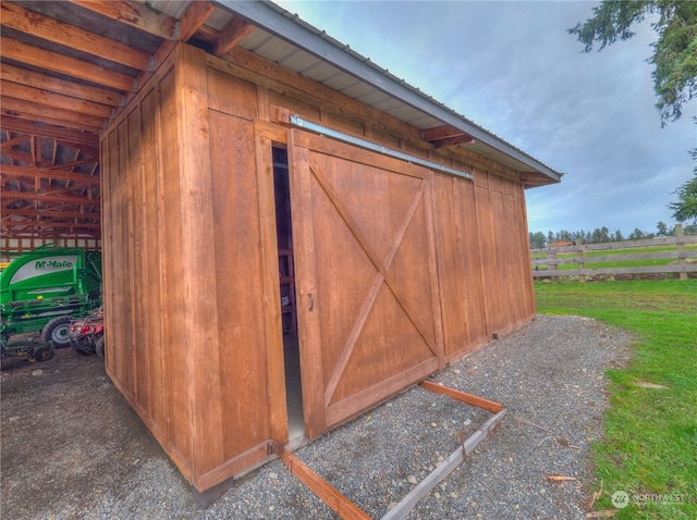 view of shed / structure