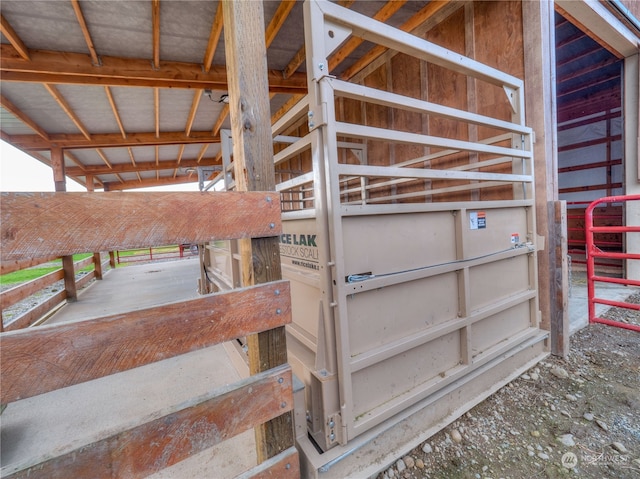 view of horse barn