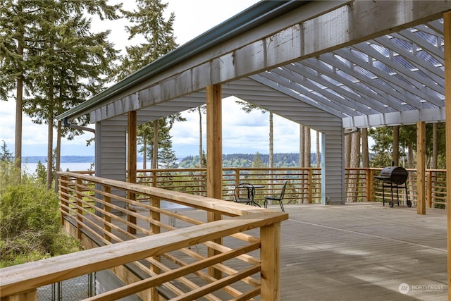8167 Possession Ridge Ln, Clinton, WA 98236 - exterior space featuring a water view and grilling area