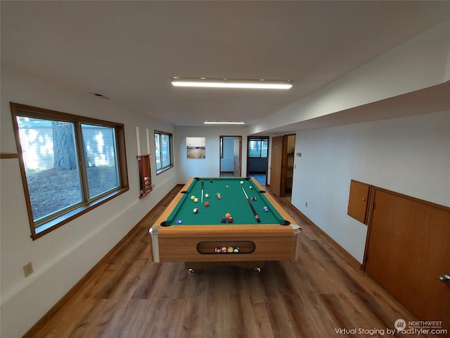 8167 Possession Ridge Ln, Clinton, WA 98236 - playroom with pool table and wood-type flooring