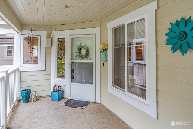 view of property entrance