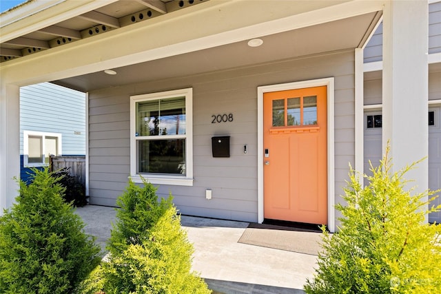 view of entrance to property