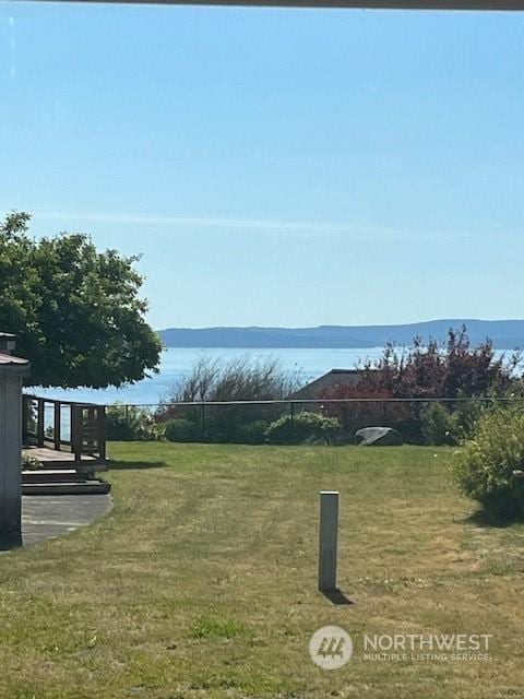 property view of water with a mountain view