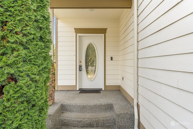 view of entrance to property