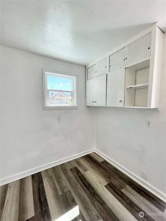 interior space with hardwood / wood-style flooring