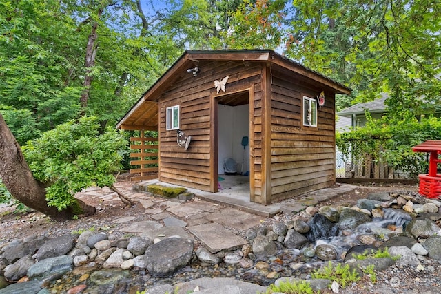 view of outbuilding