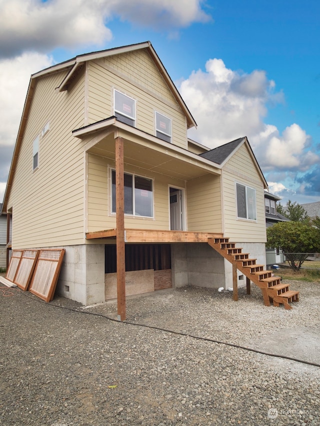 view of front of home