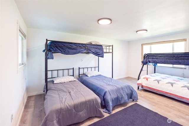 bedroom featuring hardwood / wood-style floors