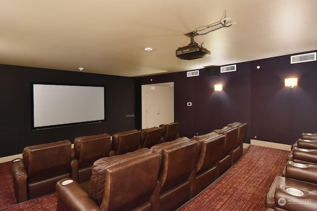 cinema with carpet floors