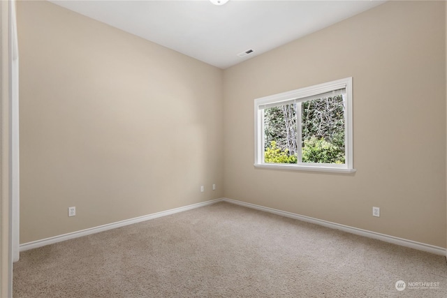 view of carpeted empty room