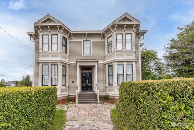 view of front of home featuring french doors