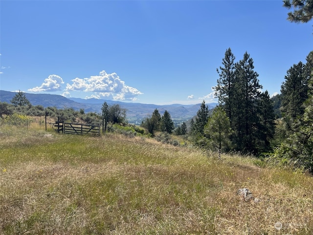 property view of mountains featuring a rural view