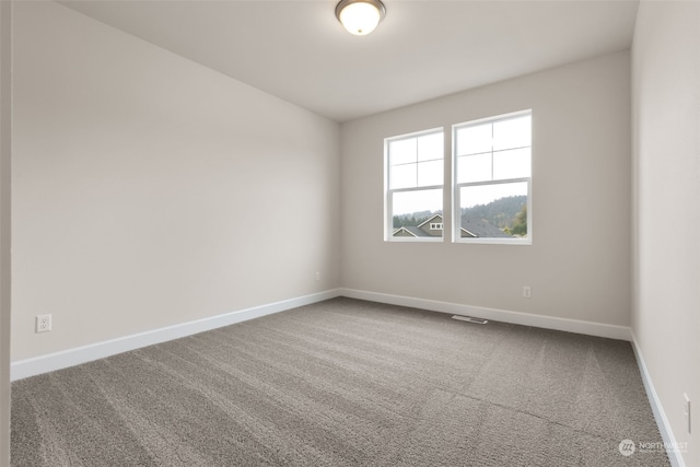 unfurnished room with carpet flooring