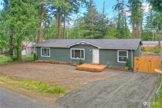 view of ranch-style house