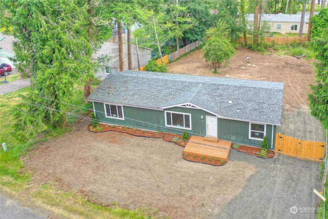 view of front of property featuring a patio