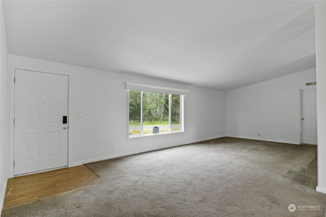 interior space featuring carpet flooring