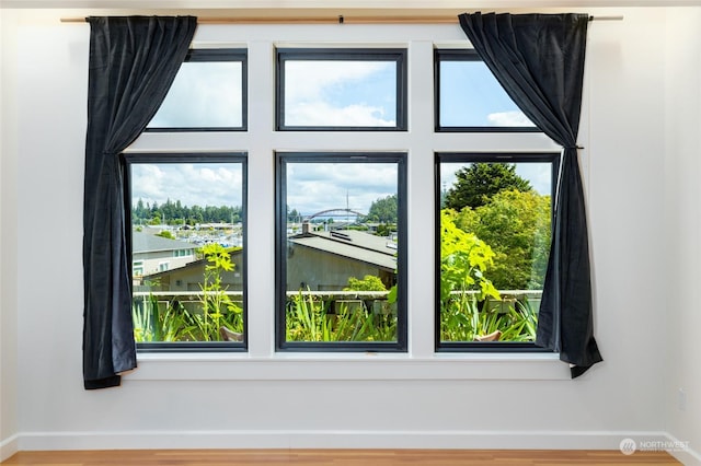 840 Shoshone Dr, La Conner, WA 98257 - detailed view of wood finished floors and a nearby body of water