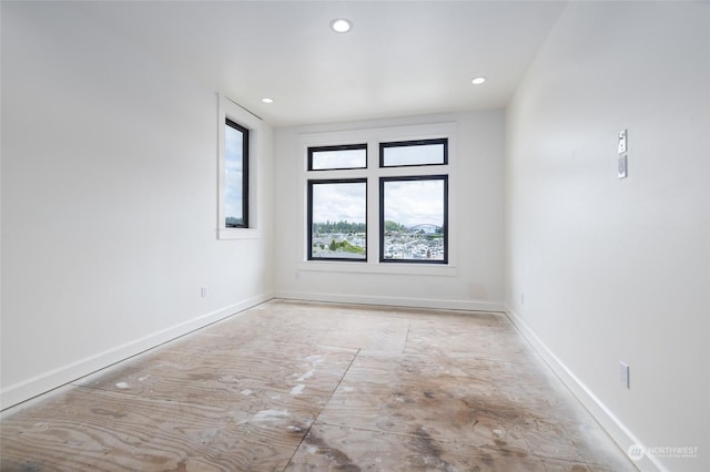 840 Shoshone Dr, La Conner, WA 98257 - empty room featuring baseboards and recessed lighting