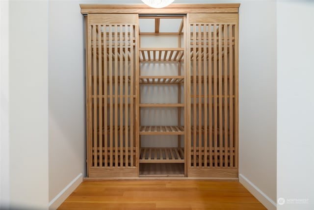 interior space featuring hardwood / wood-style flooring