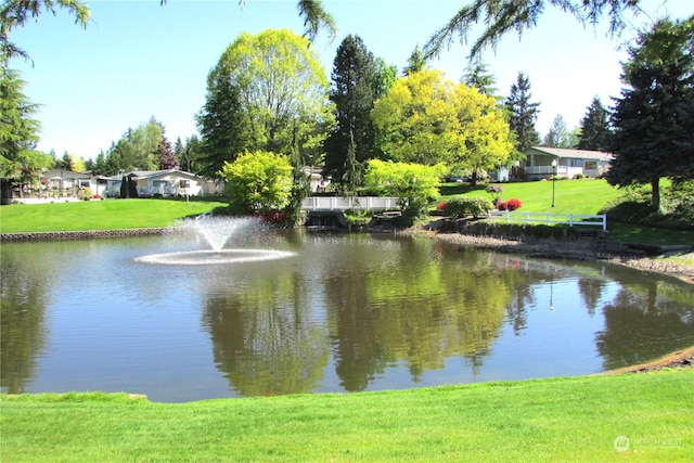 view of water feature